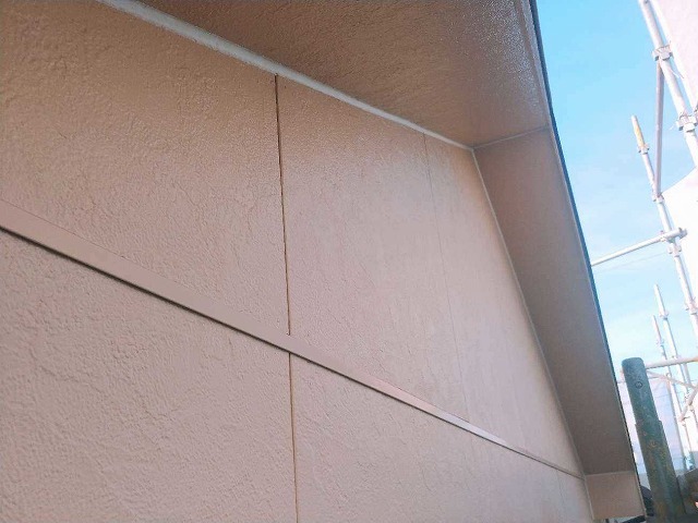 軒天のシーリング完了